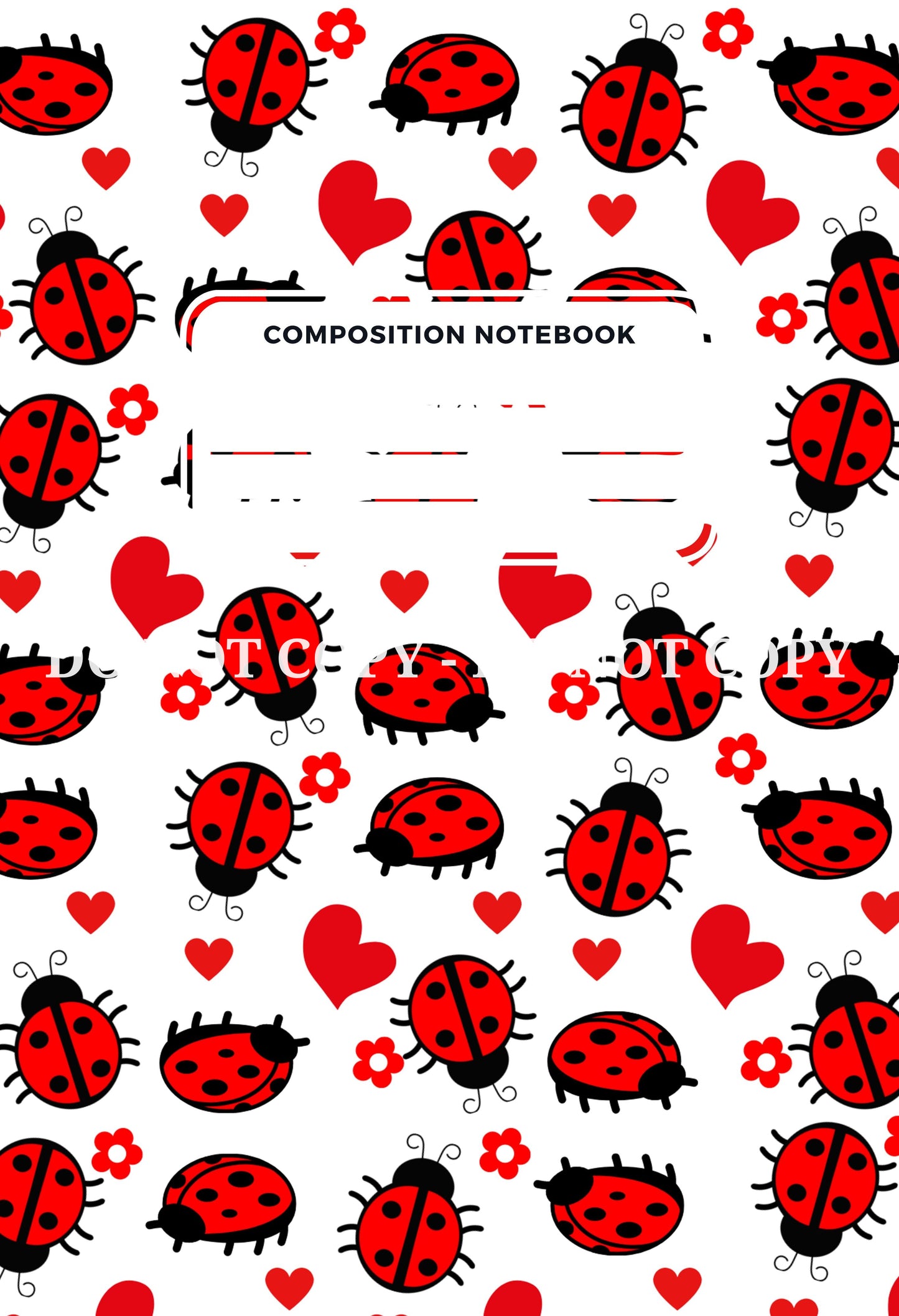 COMPOSITION NOTEBOOK COVERS - FRONT AND BACK - MULTIPLE VARIATIONS