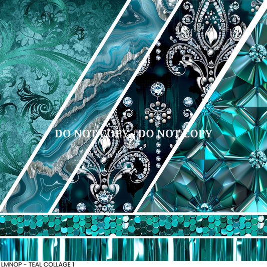 TEAL 1 - COLLAGE VINYL
