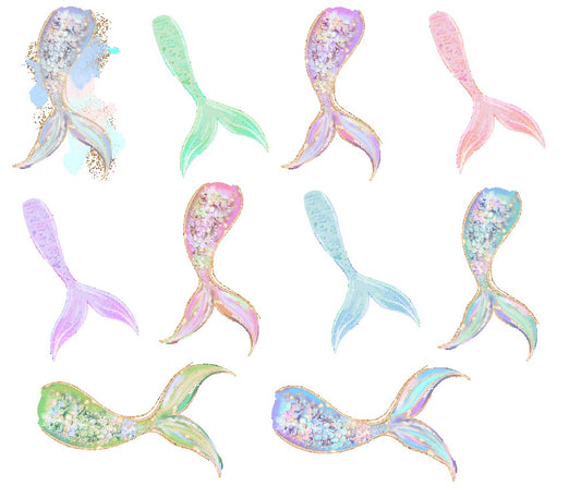 MERMAID TAIL  - FLAIR SHEET