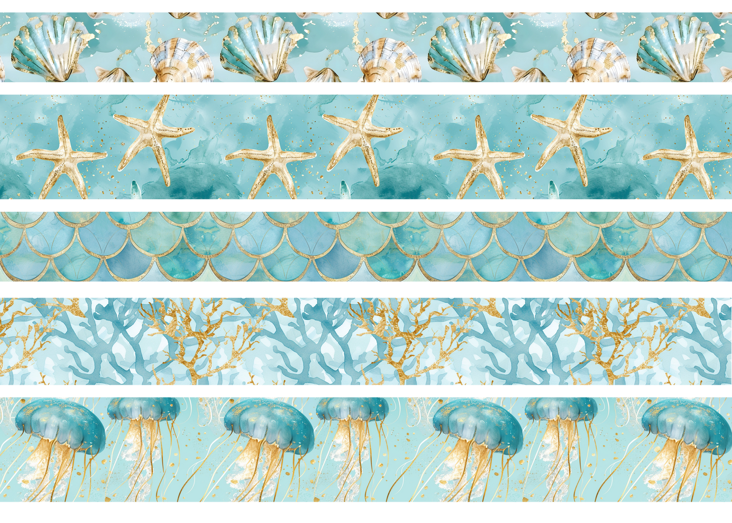 MERMAID WORLD STRIPES - FLAIR SHEET