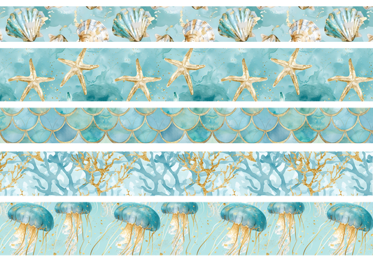 MERMAID WORLD STRIPES - FLAIR SHEET