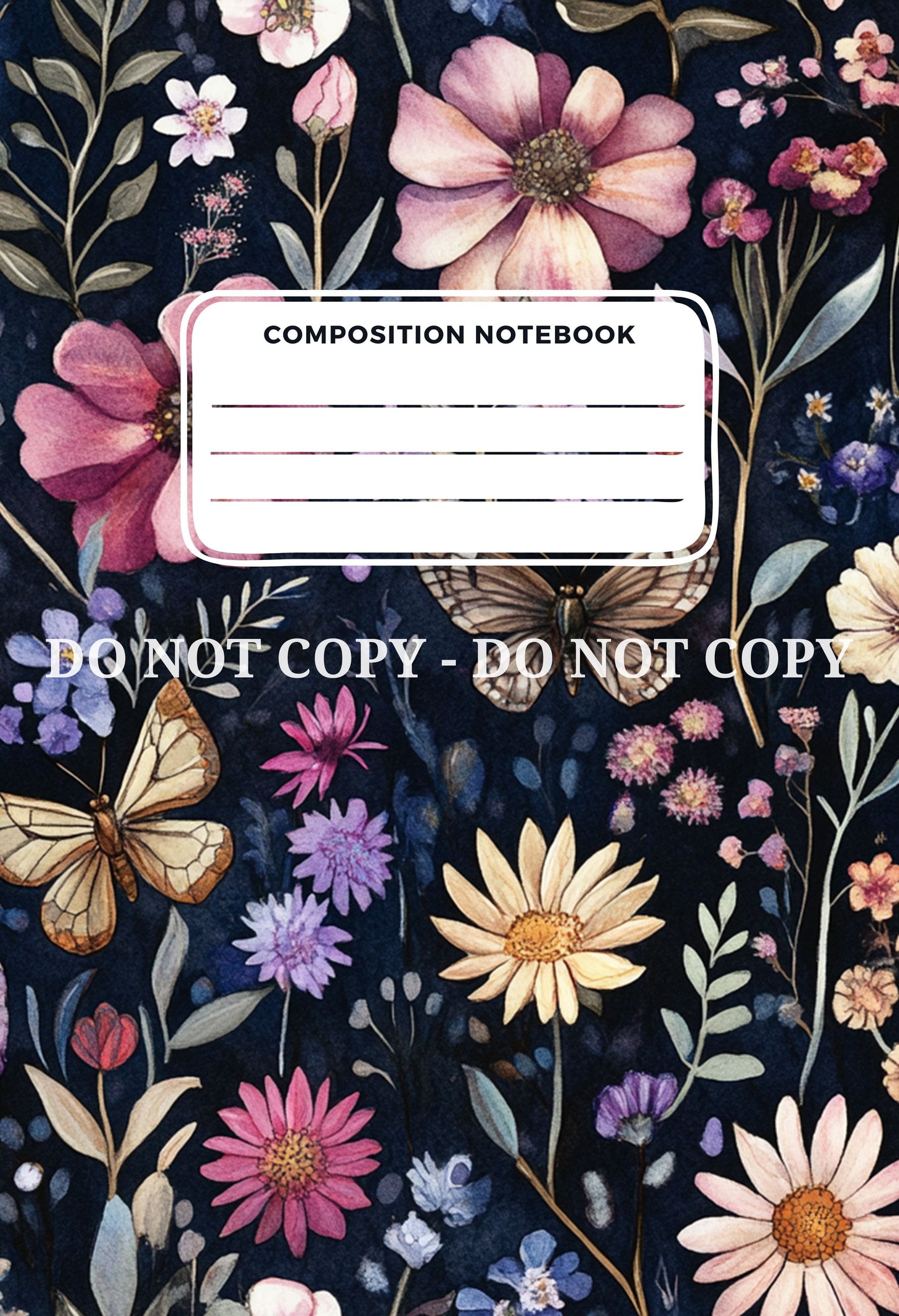 COMPOSITION NOTEBOOK COVERS - FRONT AND BACK - MULTIPLE VARIATIONS