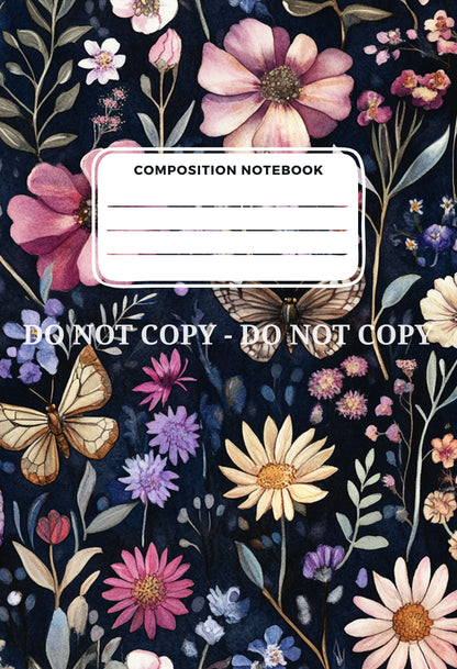 COMPOSITION NOTEBOOK COVERS - FRONT AND BACK - MULTIPLE VARIATIONS