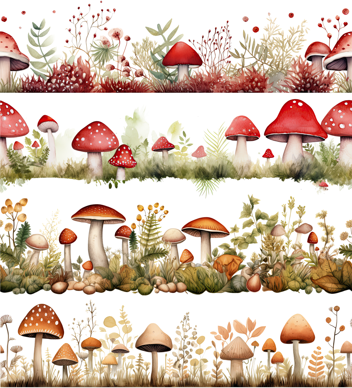 MUSHROOM BORDER - FLAIR SHEET