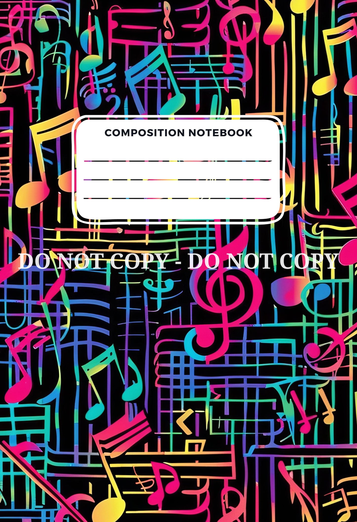 COMPOSITION NOTEBOOK COVERS - FRONT AND BACK - MULTIPLE VARIATIONS