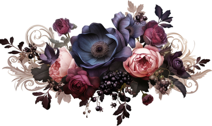 7" MOODY FLORAL - Decals