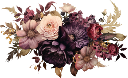 7" MOODY FLORAL - Decals