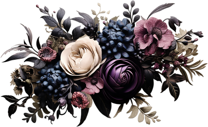 7" MOODY FLORAL - Decals