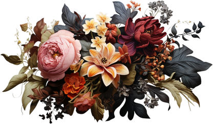 7" MOODY FLORAL - Decals