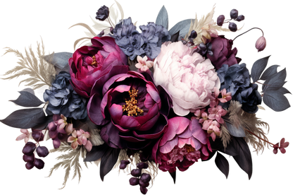 7" MOODY FLORAL - Decals