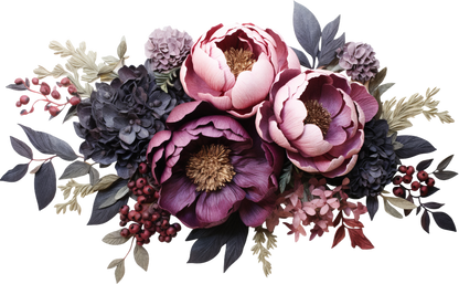 7" MOODY FLORAL - Decals