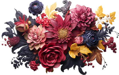 7" MOODY FLORAL - Decals