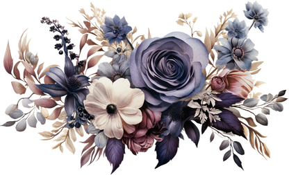 7" MOODY FLORAL - Decals