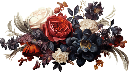 7" MOODY FLORAL - Decals