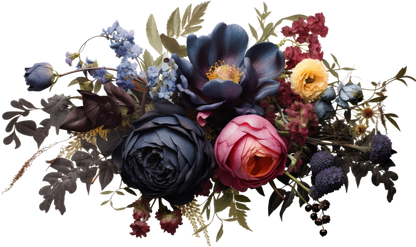 7" MOODY FLORAL - Decals