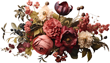 7" MOODY FLORAL - Decals