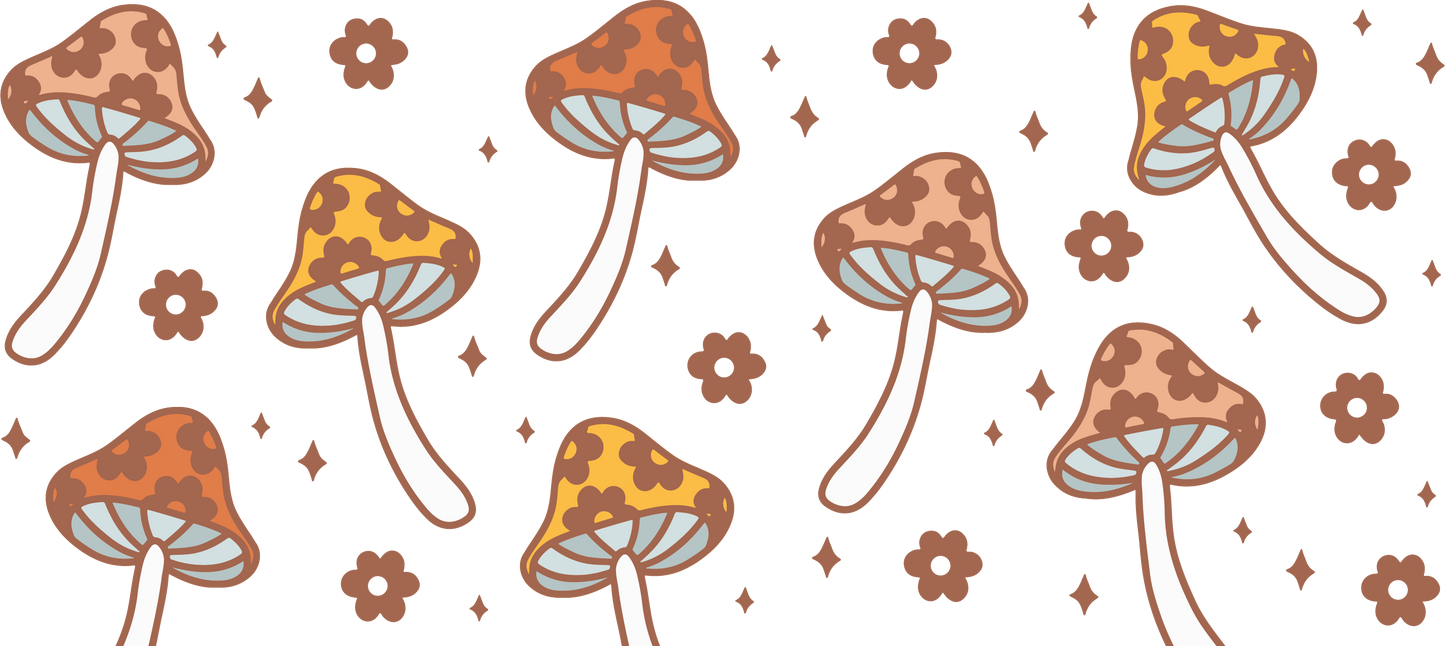 MUSHROOM FLOWERS - CAN WRAP