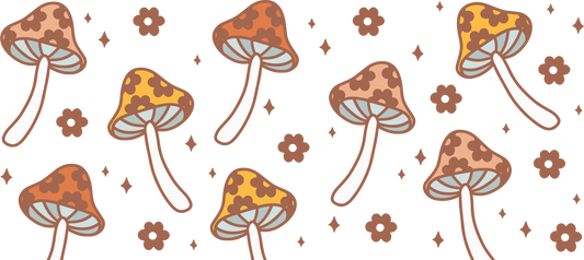 MUSHROOM FLOWERS - CAN WRAP