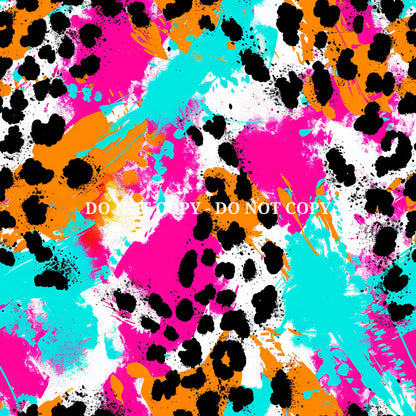 NEON ANIMAL PRINT PATTERN VINYL - MULTIPLE VARIATIONS