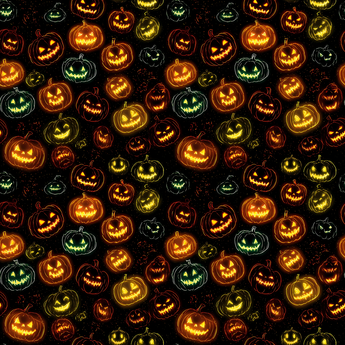 HOLOGRAPHIC NEON HALLOWEEN - MULTIPLE VARIATIONS