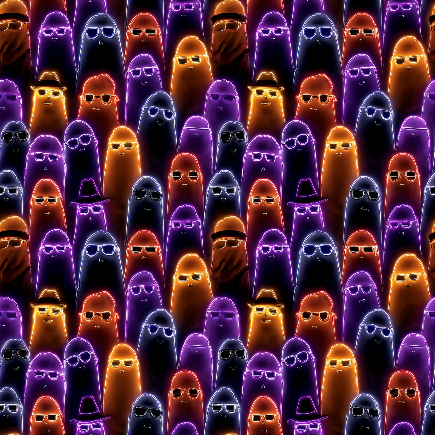 HOLOGRAPHIC NEON HALLOWEEN - MULTIPLE VARIATIONS