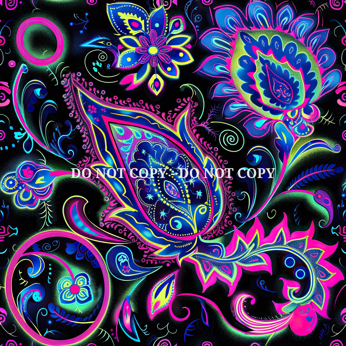 NEON PAISLEY - MULTIPLE VARIATIONS