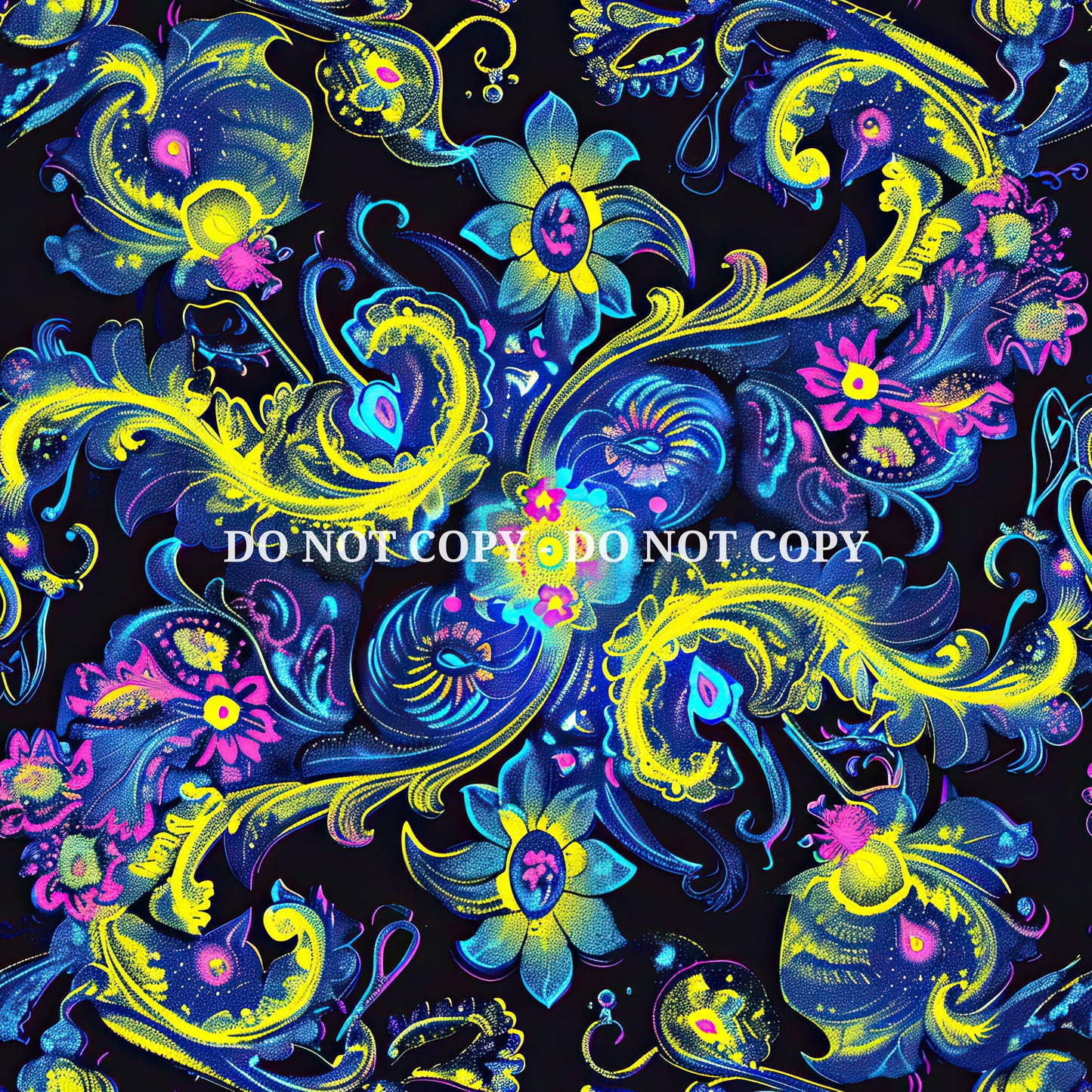 NEON PAISLEY - MULTIPLE VARIATIONS