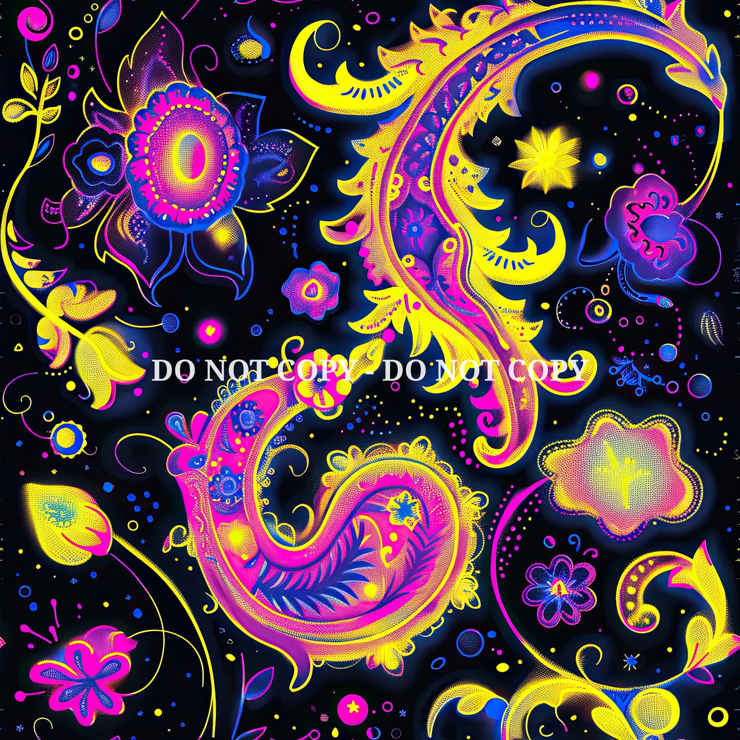 NEON PAISLEY - MULTIPLE VARIATIONS