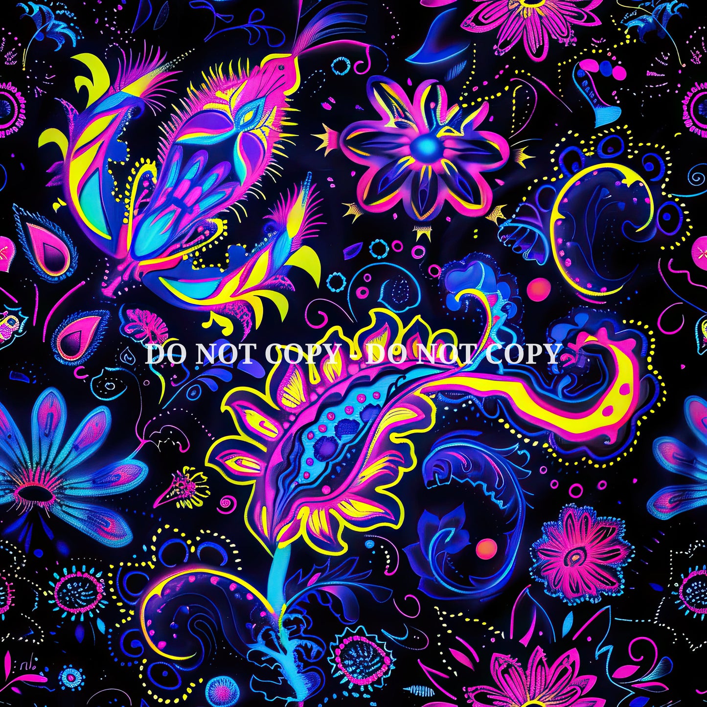 NEON PAISLEY - MULTIPLE VARIATIONS