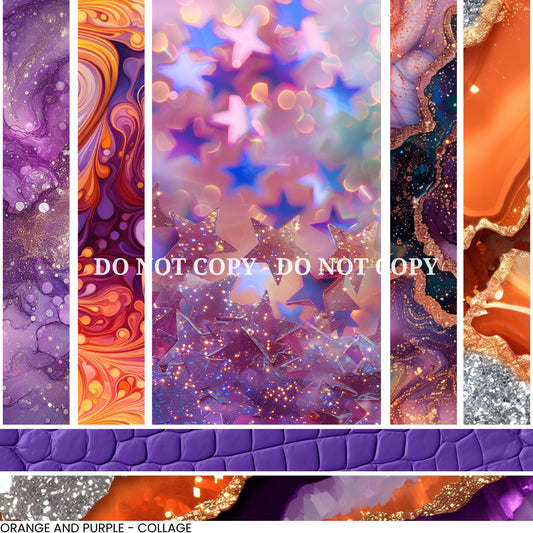 ORANGE AND PURPLE - COLLAGE VINYL