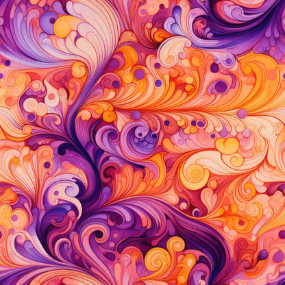 ORANGE SWIRLY VINYL  - MULTIPLE VARIATIONS