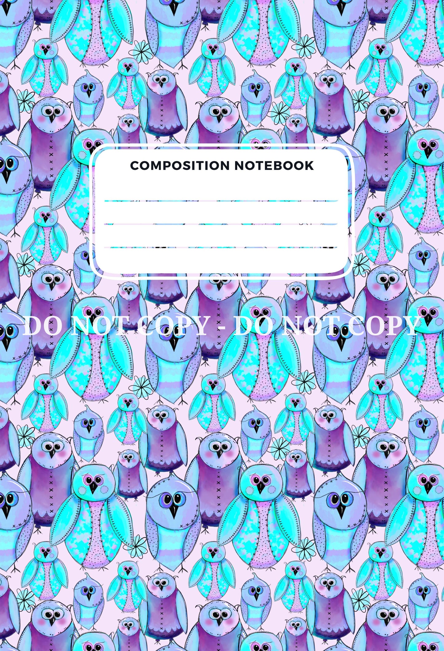 COMPOSITION NOTEBOOK COVERS - FRONT AND BACK - MULTIPLE VARIATIONS