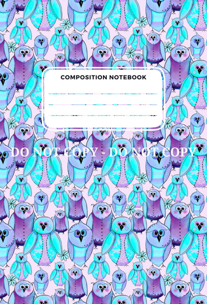 COMPOSITION NOTEBOOK COVERS - FRONT AND BACK - MULTIPLE VARIATIONS