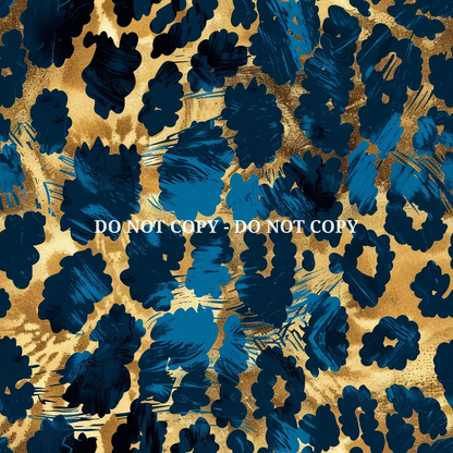 BLUE GLAM LEOPARD PATTERN VINYL - MULTIPLE VARIATIONS (Copy)