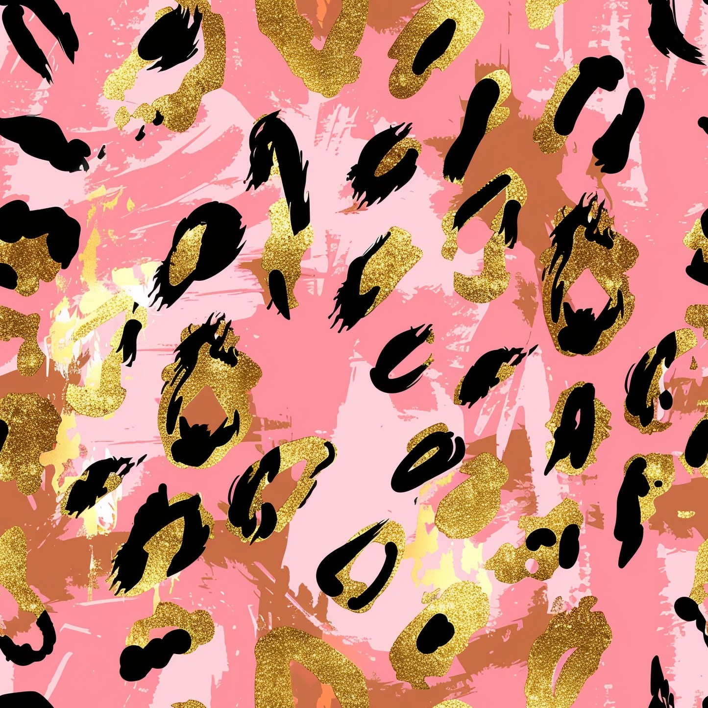 PINK GLAM LEOPARD PATTERN VINYL - MULTIPLE VARIATIONS