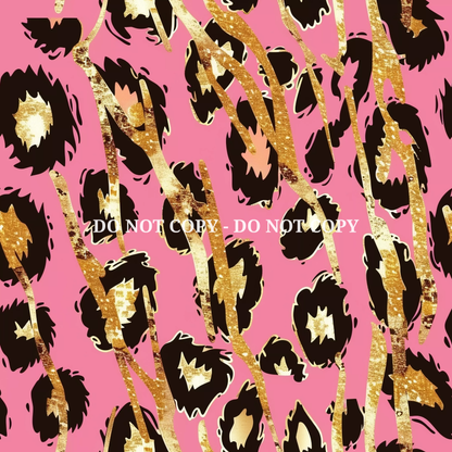 PINK GLAM LEOPARD PATTERN VINYL - MULTIPLE VARIATIONS