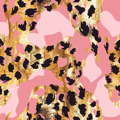 PINK GLAM LEOPARD PATTERN VINYL - MULTIPLE VARIATIONS