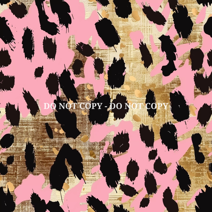 PINK GLAM LEOPARD PATTERN VINYL - MULTIPLE VARIATIONS