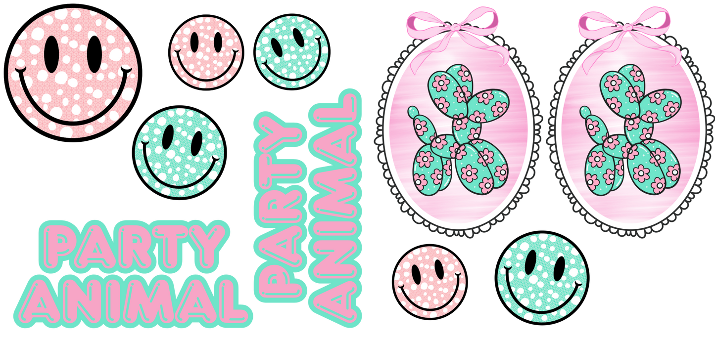 PASTEL PARTY ANIMAL - MINI FLAIR SHEET