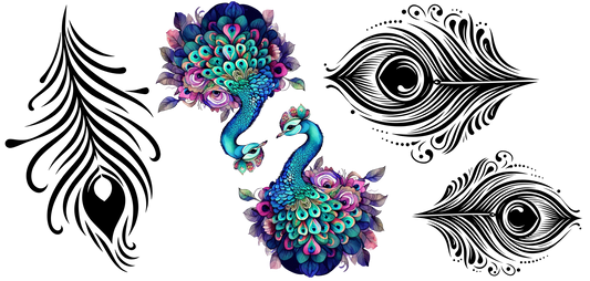 PEACOCK - MINI FLAIR SHEET