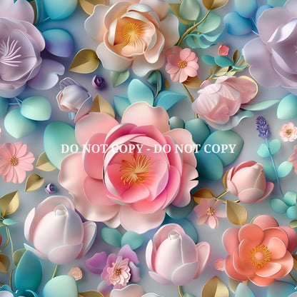 PASTEL FLORAL VINYL - MULTIPLE VARIATIONS