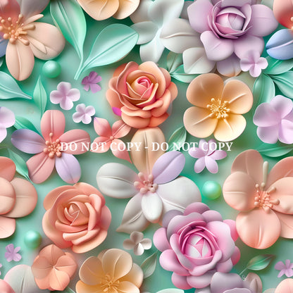 PASTEL FLORAL VINYL - MULTIPLE VARIATIONS