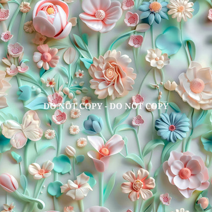 PASTEL FLORAL VINYL - MULTIPLE VARIATIONS