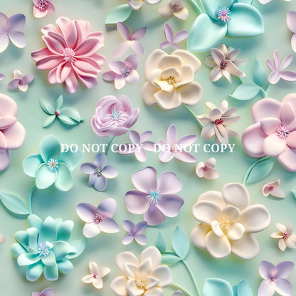 PASTEL FLORAL VINYL - MULTIPLE VARIATIONS