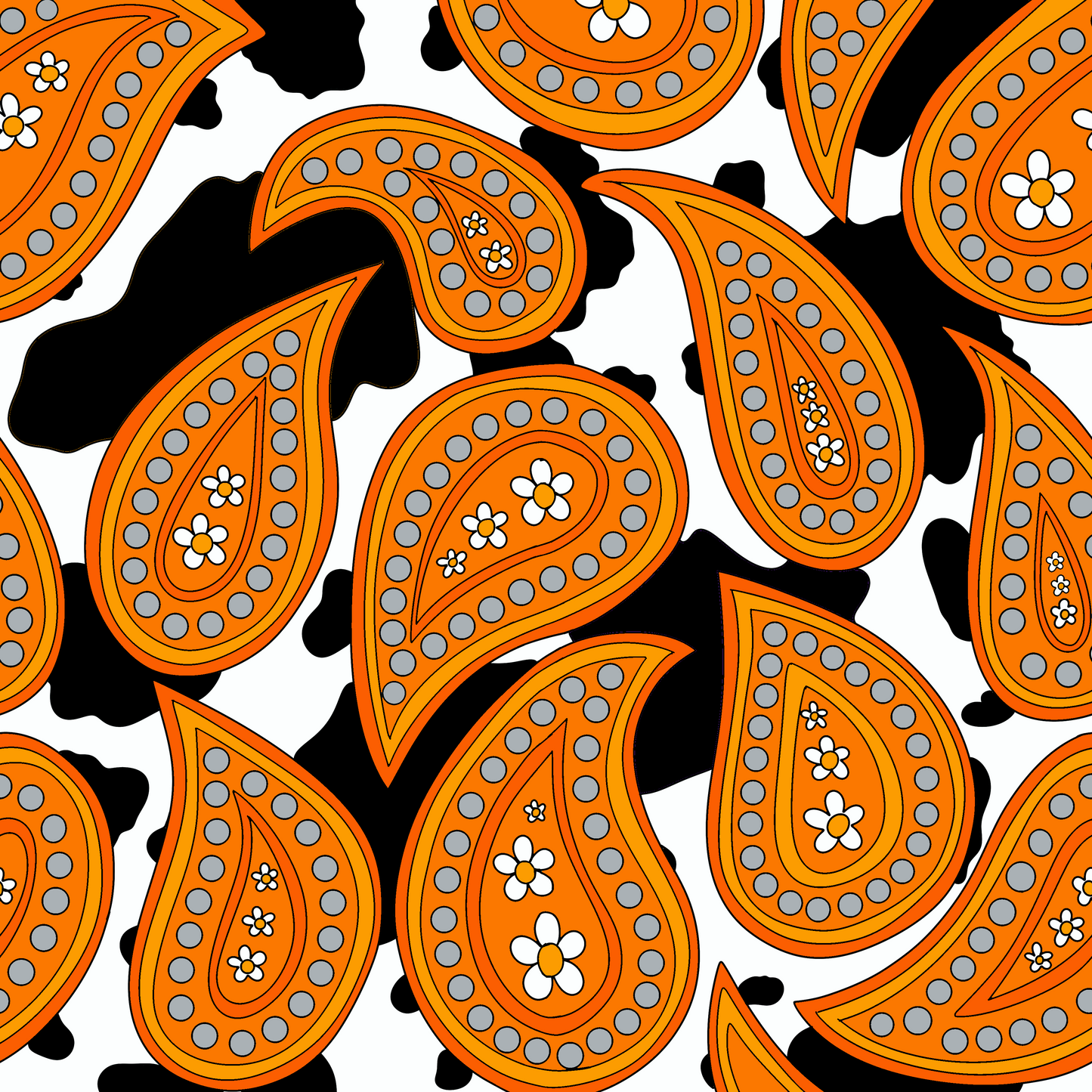 PAISLEY COW - MULTIPLE VARIATIONS