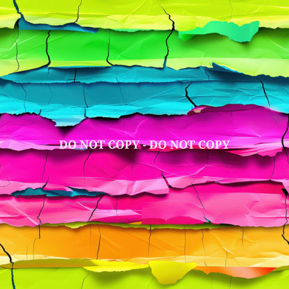 NEON TORN PAPER - MULTIPLE VARIATIONS