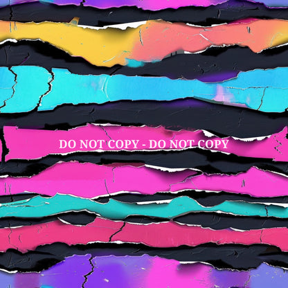 NEON TORN PAPER - MULTIPLE VARIATIONS