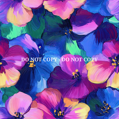 NEON OIL PAINT FLORAL - MULTIPLE VARIATIONS