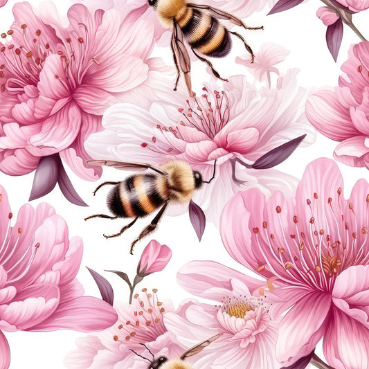 PINK FLORAL HONEYBEE - MULTIPLE VARIATIONS