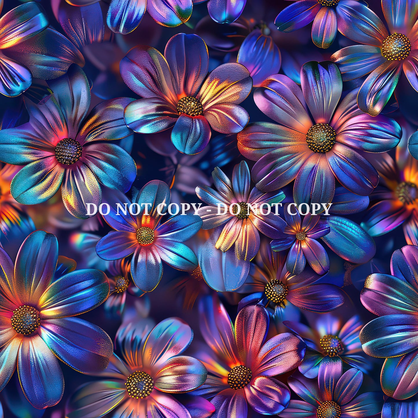 HOLOGRAPHIC 3D NEON FLOWERS - MULTIPLE VARIATIONS
